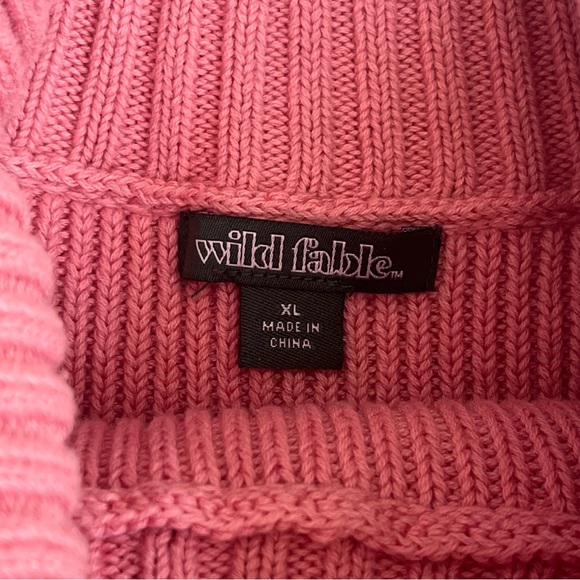 wild fable Pink Women's Cropped Turtleneck Sweater - Picture 5 of 5